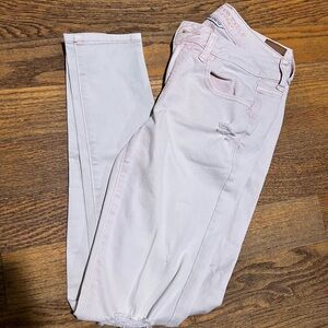 American Eagle Outfitters Light Pink Skinny Jeans